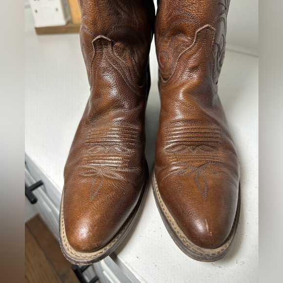 **SOLD**Vintage Dan Post Women’s 8M Brown Cowboy Boots Classic Western Leather - Picture 3 of 9